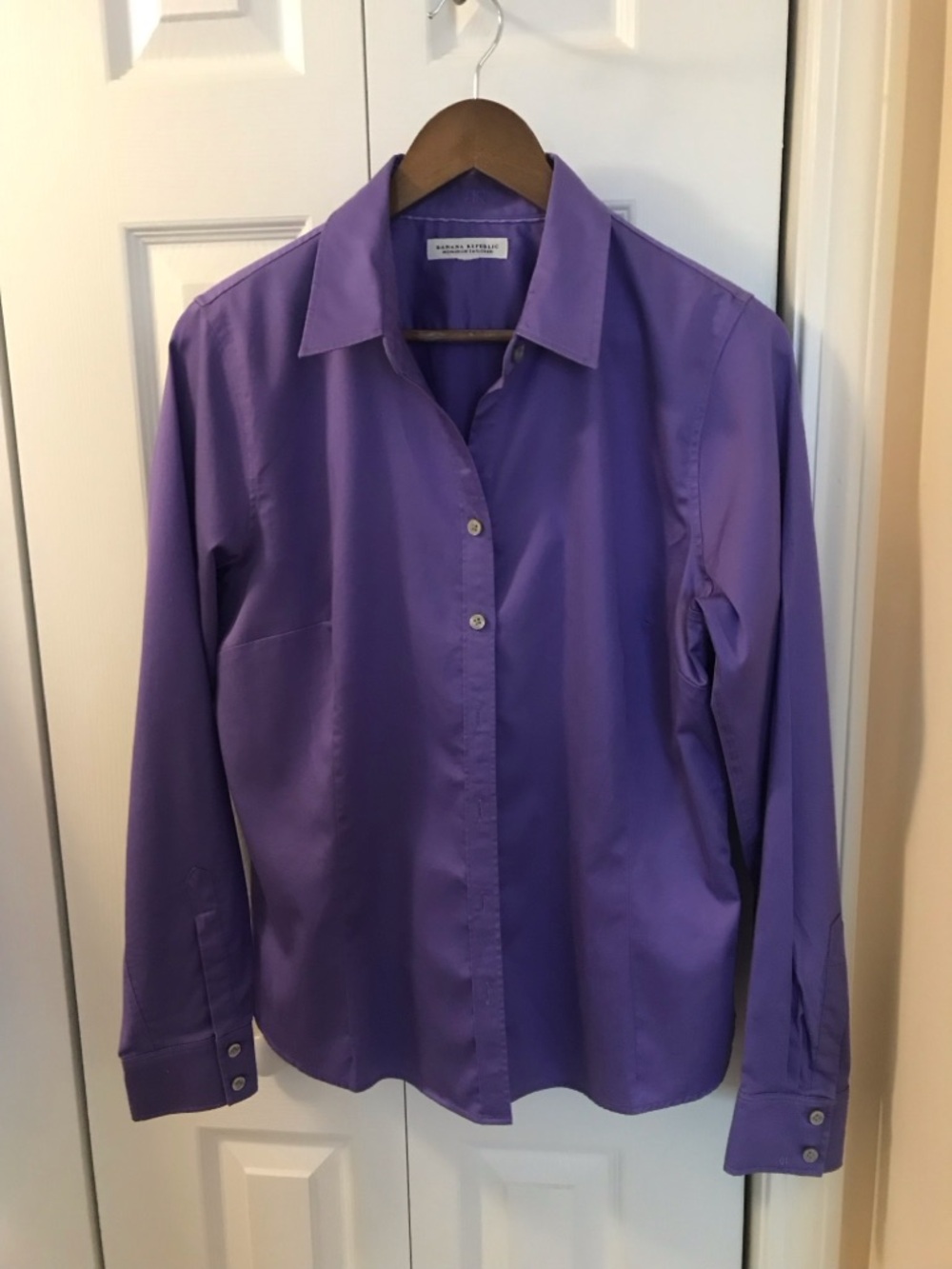 Banana Republic Purple Button-Down Shirt